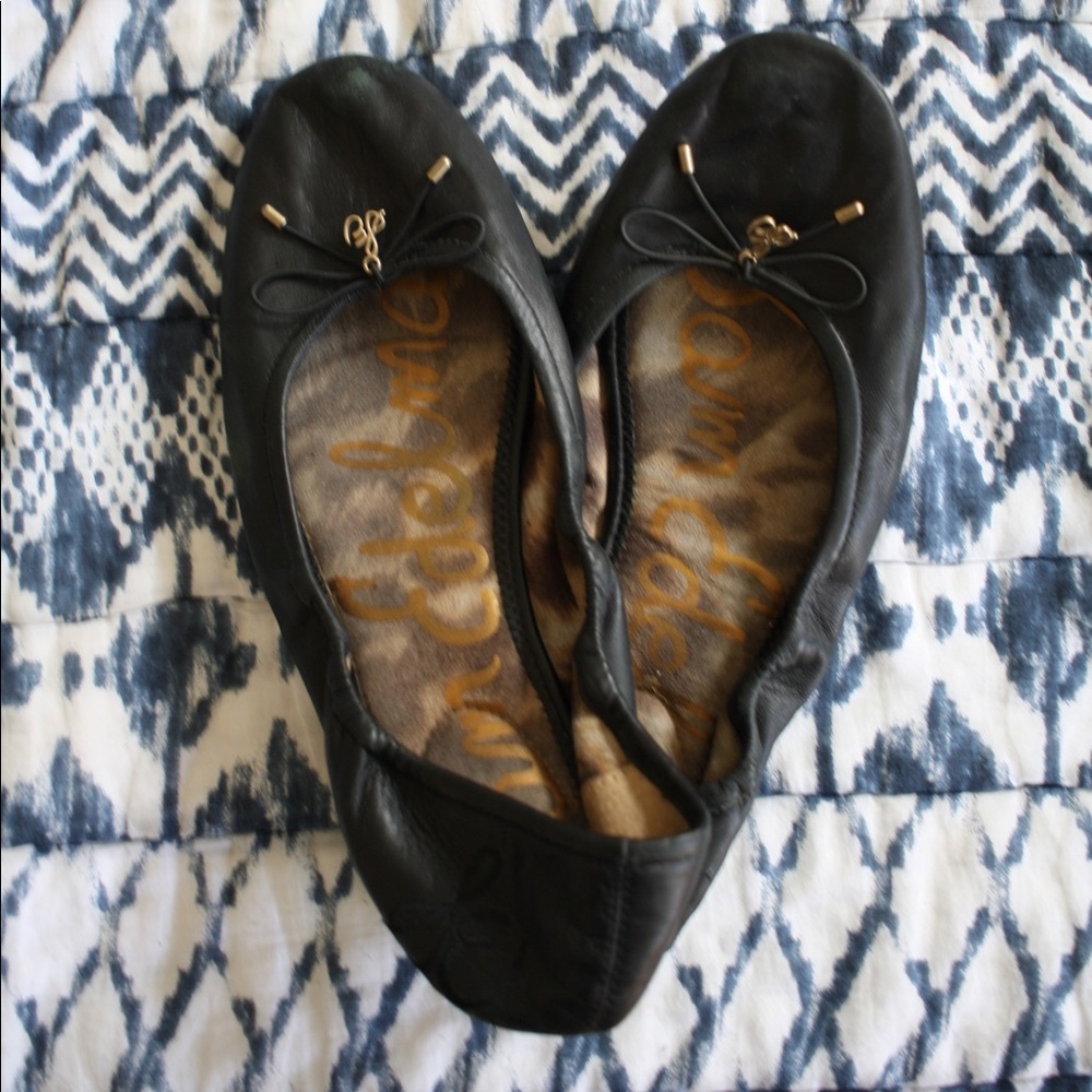 Classic San Edelman Felicia Ballet Flats in Black